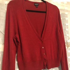 Torrid size 1 brick red cardigan